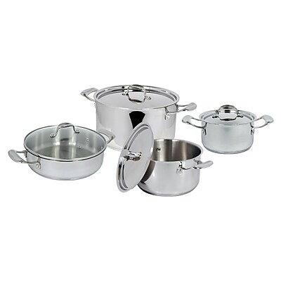 Better Chef 8-Piece Stainless Steel Cookware Set