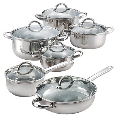 Cook N Home 12 Piece Stainless Steel Cookware Set