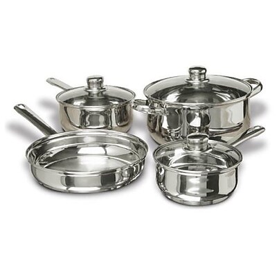 Concord 7 Piece Polished Stainless Steel Cookware Set