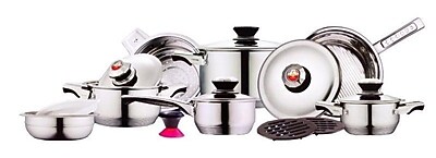 Concord Kelvin K. Diamond Series 17-Piece Cookware Set