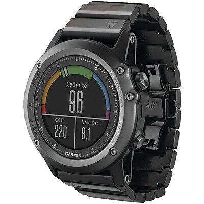 Garmin Fenix 3 Multisport Training GPS Watch With Metal Band Sapphire