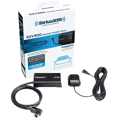 Audiovox SiriusXM SXV300V1 Connect Vehicle Tuner Kit For Satellite Radio Black