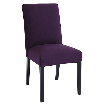 URBN Lenna Side Chair; Black Matte Orchid