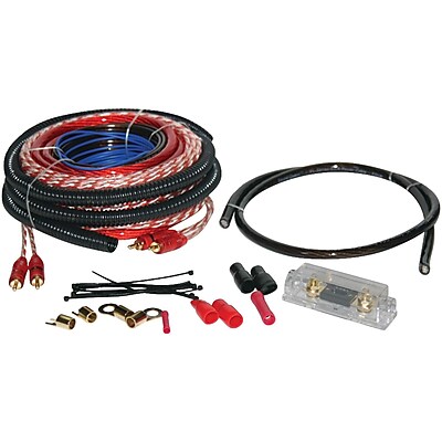 SoundQuest SQK4ANL 4 Gauge Copper Clad Aluminum Amplifier Wiring Kit 1000 W