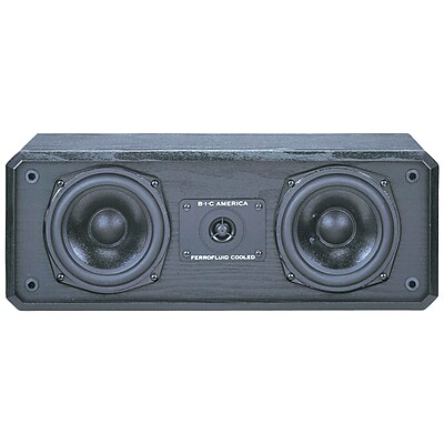 BIC America Venturi 5 1 4 2 Way Center Channel Speaker 125 W Black