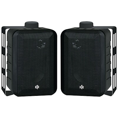 BIC America RTR V44 2 4 3 Way Indoor Outdoor Speaker 100 W Black