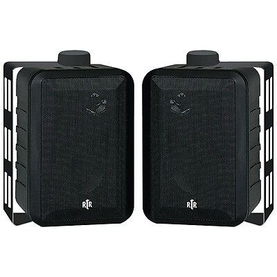 BIC America RTR V44 2 4 3 Way Indoor Outdoor Speaker 100 W Black