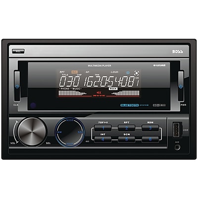Boss 812UAB In Dash Double DIN Bluetooth MP3 Player Mechless Receiver With Remote