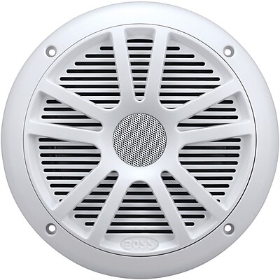 Boss MR6 6 1 2 Dual Cone Marine Full Range Speaker 180 W White