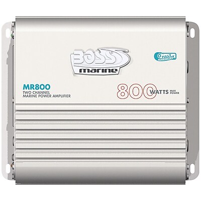 Boss MR800 4 Channel Full Range MOSFET Bridgeable Marine Class A B Amplifier 800 W