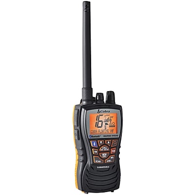 Cobra MR HH500 FLT BT Marine 6 W Handheld Floating VHF Radio With Bluetooth