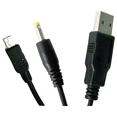 Innovation 7 38012 54823 2 4 2 in 1 Data Transfer Cable with Charger PlayStation Portable Black