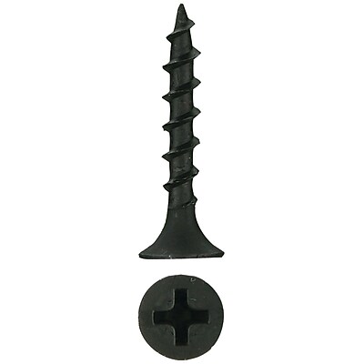 Install Bay Phillips Coarse Thread Stinger Drywall Screw 6 x 1 Black