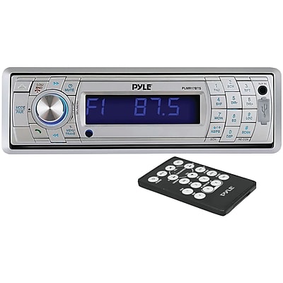 Pyle PLMR17BT Single DIN In Dash Bluetooth Mechless Receiver 240 W Silver