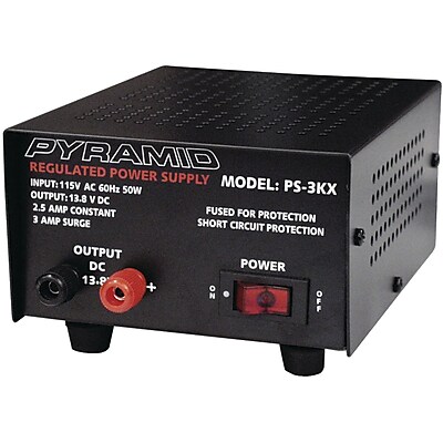 Pyramid 13.8 VDC 2.5 A Power Supply 50 W