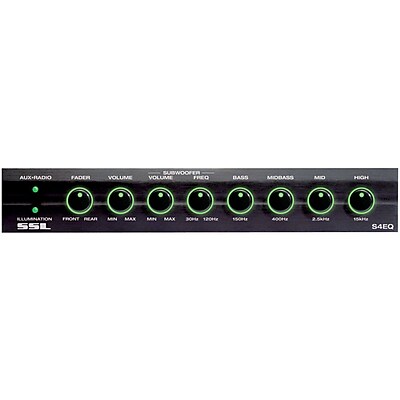SSL 4 Band Pre-Amplifier Equalizer With Remote Subwoofer Control
