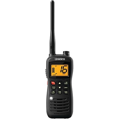 Uniden MHS126 Submersible Handheld 2 Way VHF Marine Radio 1 W