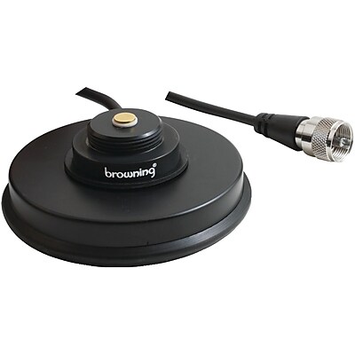 Browning BR1035 UHF Magnet NMO Mount With Rubber Boot 3.63 Black