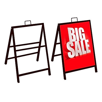 Metal Door Sign Holder Folding A Frame Sign Plastic Easel Shaped