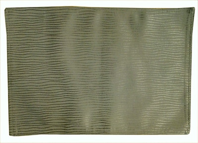 Textiles Plus Inc. Wave Wrinkle Quilt Placemat Set of 4 ; Olive