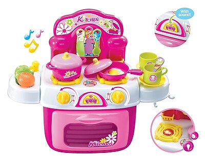 Berry Toys My First Portable Kitchen Play Set; Pink