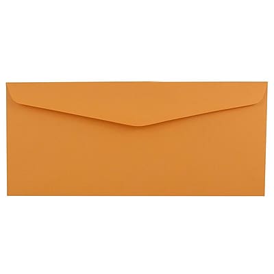 JAM Paper 12 Business Commercial Envelopes 4.75 x 11 Brown Kraft 25 pack 80762