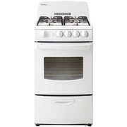 Danby Designer 2.40-Cubic feet Gas Range White Staples?