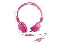 Urban Factory Crazy Headphone With Audio and Micro Jack Plugs For PC Pink