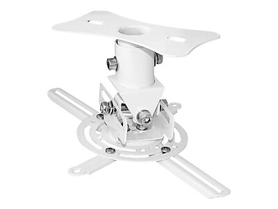 Pyle Universal Projector Ceiling Mount Bracket For Up To 30 lbs. Projector, White