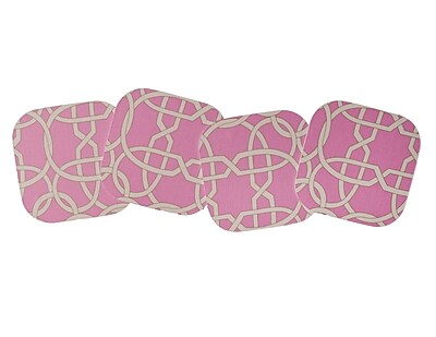 The Designs of Distinction 4 Piece Chain Laminated Coaster Set