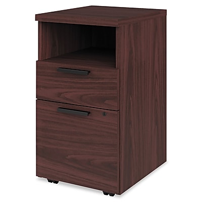 HON 10500 Series Mobile Pedestal File 2 Drawer s Mahogany Legal; Letter H105109.NN