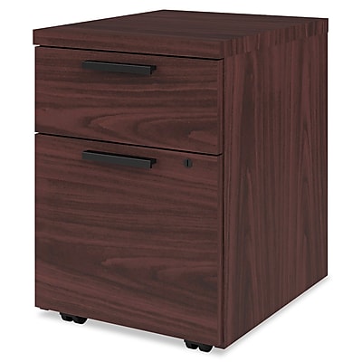 HON 10500 Series Mobile Pedestal File 2 Drawer s Mahogany Legal; Letter H105106.NN