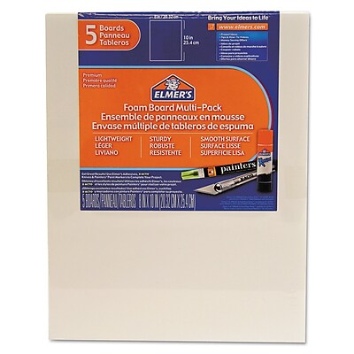 Elmer s 8 x 10 Foam Pre Cut Board Multi Packs 950020