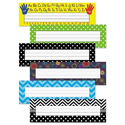 Teacher Created Resources Nameplate Set Classroom Aids Classroom Management 1 Set TCR9939