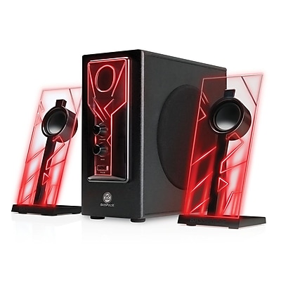 Gogroove GGBP000100RDUS BassPULSE Speaker Red Black