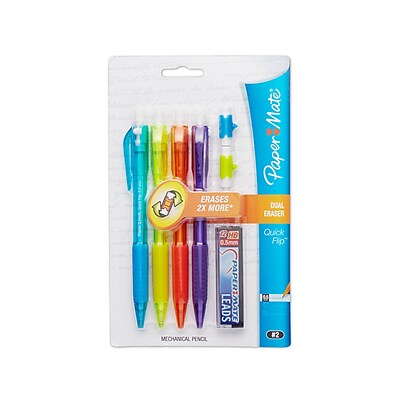 Paper Mate Quick Flip Mechanical Pencils 0.5 mm Black 4 pk 1808782