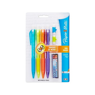 Paper Mate Quick Flip Mechanical Pencils 0.7 mm Black 4 pk 1808783