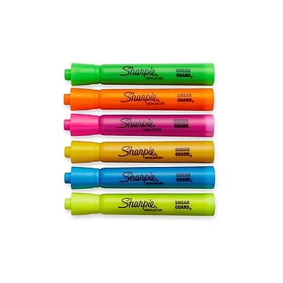 Sharpie Accent Tank Highlighters Chisel Tip Assorted Colors 6 pk 25076