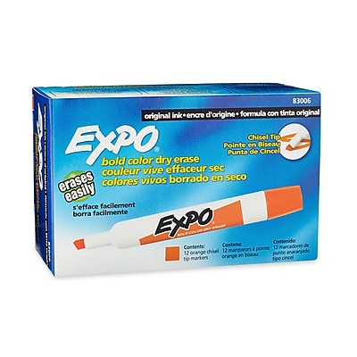 Expo Dry Erase Markers Chisel Tip Orange 12 pk 83006