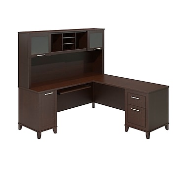 Bush Furniture Somerset 71W L Shaped Desk with Hutch