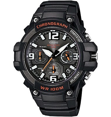 Casio Heavy Duty Chronograph Analog Watch Black MCW100H 1AV