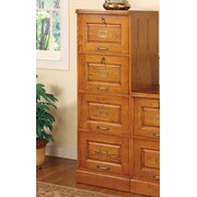 Wildon Home Paulina 4-Drawer File Cabinet; Oak
