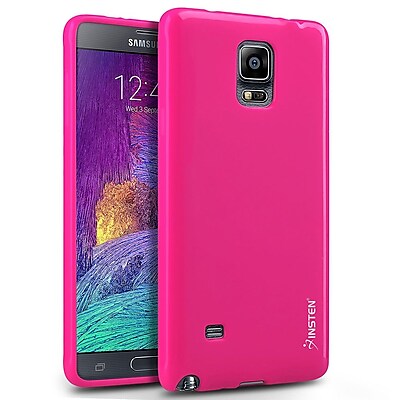 Insten Gel Case For Samsung Galaxy Note 4 Hot Pink 1957988