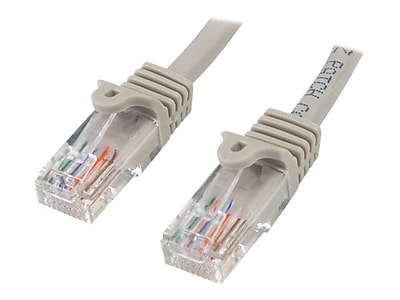 StarTech 45PATCH15GR Cat5e Patch Cable with Snagless RJ45 Connectors 15ft Gray