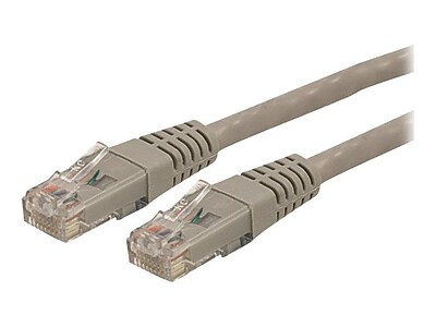 StarTech C6PATCH6GR 6ft Cat 6 Gray Molded RJ45 UTP Gigabit Patch Cable