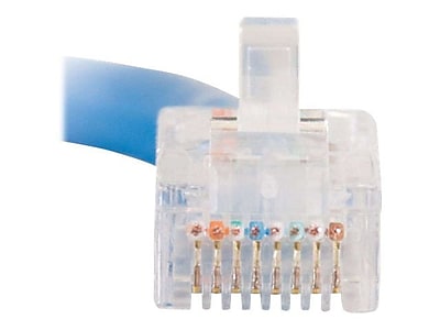 C2G 22691 10 RJ 45 Male to Male CAT5e Non Booted Patch Cable Blue