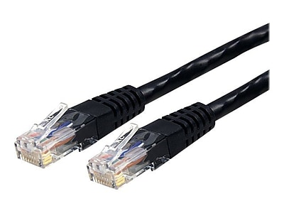 StarTech C6PATCH5BK 5ft Cat 6 Black Molded RJ45 UTP Gigabit Patch Cable