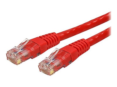 StarTech C6PATCH5RD 5ft Cat 6 Red Molded RJ45 UTP Gigabit Patch Cable