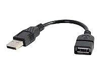 C2G 6 Type A USB Female Male Extension Cable Black 52119