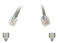 C2G 09590 14 RJ 11 Modular Telephone Cable Silver